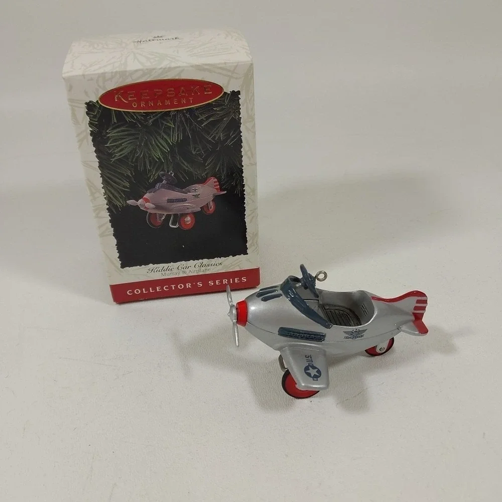 Vintage‎ 1996 Hallmark Ornament Kitty Car Classics Murray Airplane Collector's